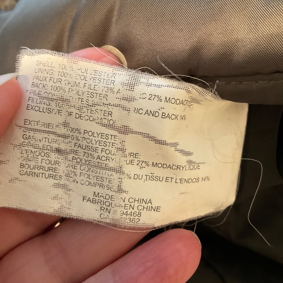 Halifax HFX Women’s Gray Puffer Coat Removable Hood with Faux Fur Sz M - Picture 13 of 13